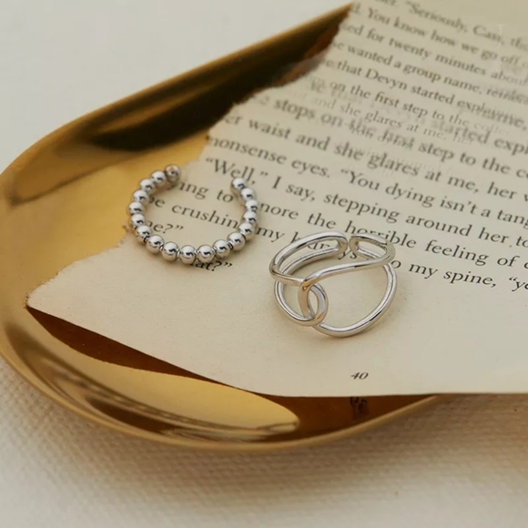 NEW Unisex 925 Sterling Silver Polished Knot Adjustable Ring - Picture 9 of 15